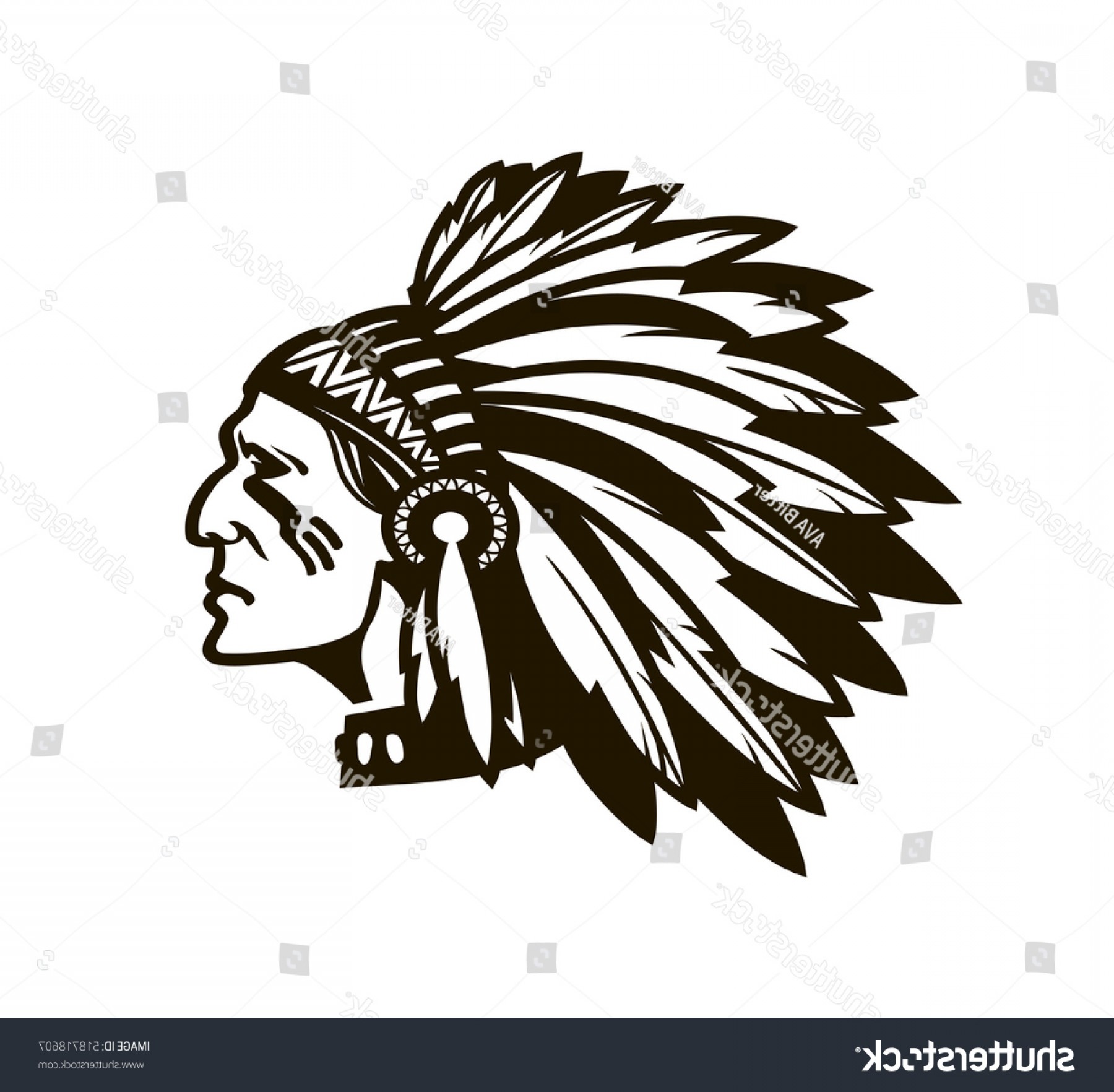 1800x1764 American Indian Chief Logo Icon Vector Lazttweet