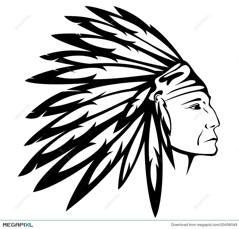 Indian Head Vector at GetDrawings | Free download