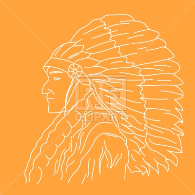 400x400 Indian Chief Vector Image Vector Artwork Of People Prague