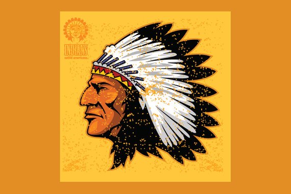 570x380 American Indian Chief Head Dress Clipart Vector Clip Art Etsy