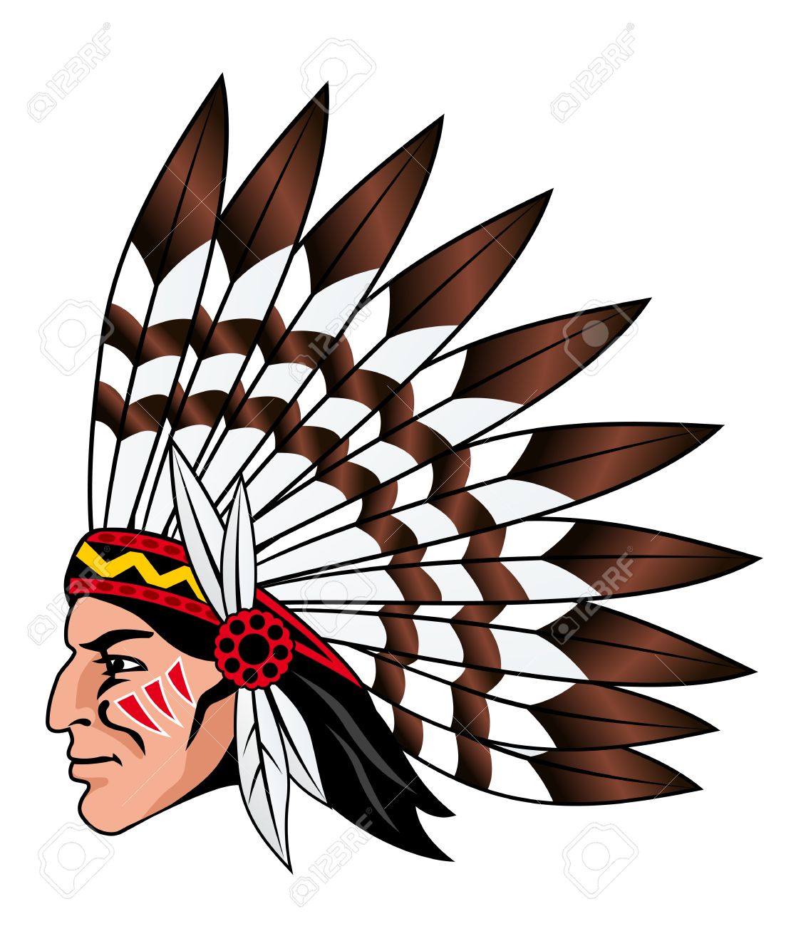 1110x1300 American Indian Chief Clipart Images