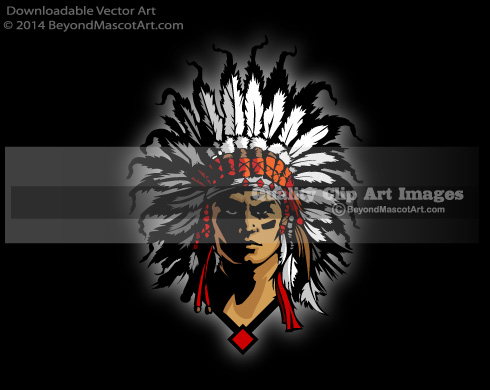 490x390 Chief Clipart Mascot 3153191