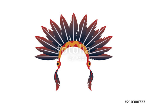 Indian Headdress Vector at GetDrawings | Free download