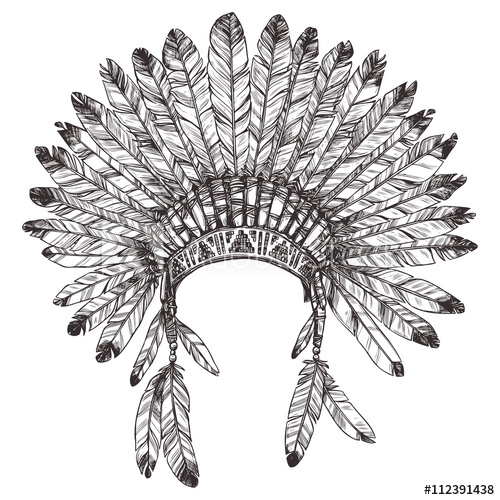 Indian Headdress Vector at GetDrawings | Free download