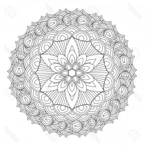 300x300 Photostock Vector Flower Mandala Vector Illustration Oriental