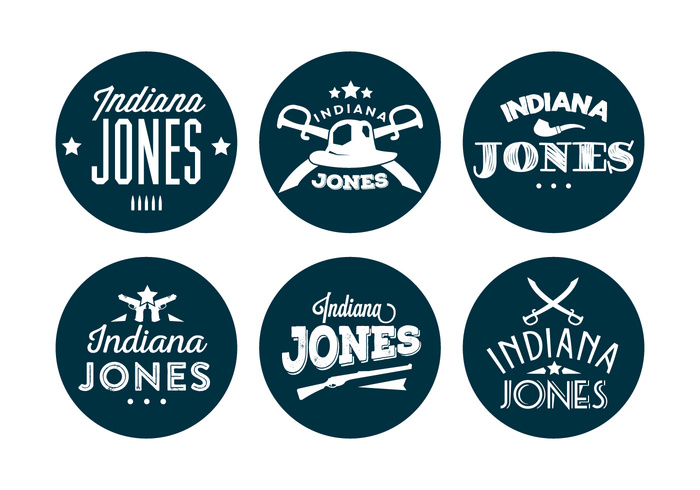 700x490 Typographic Indiana Jones Vector Backround