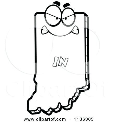 450x470 Indiana State Flag Coloring