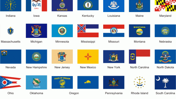 585x329 Projects Idea Of Printable State Flags Coloring