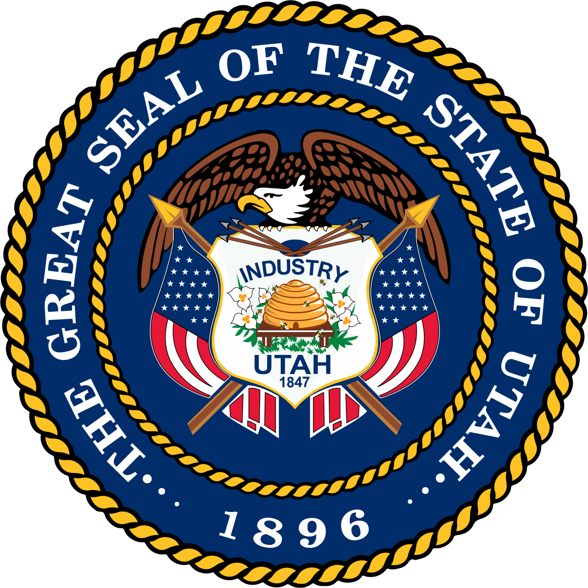 1200x1201 Seal Of Utah