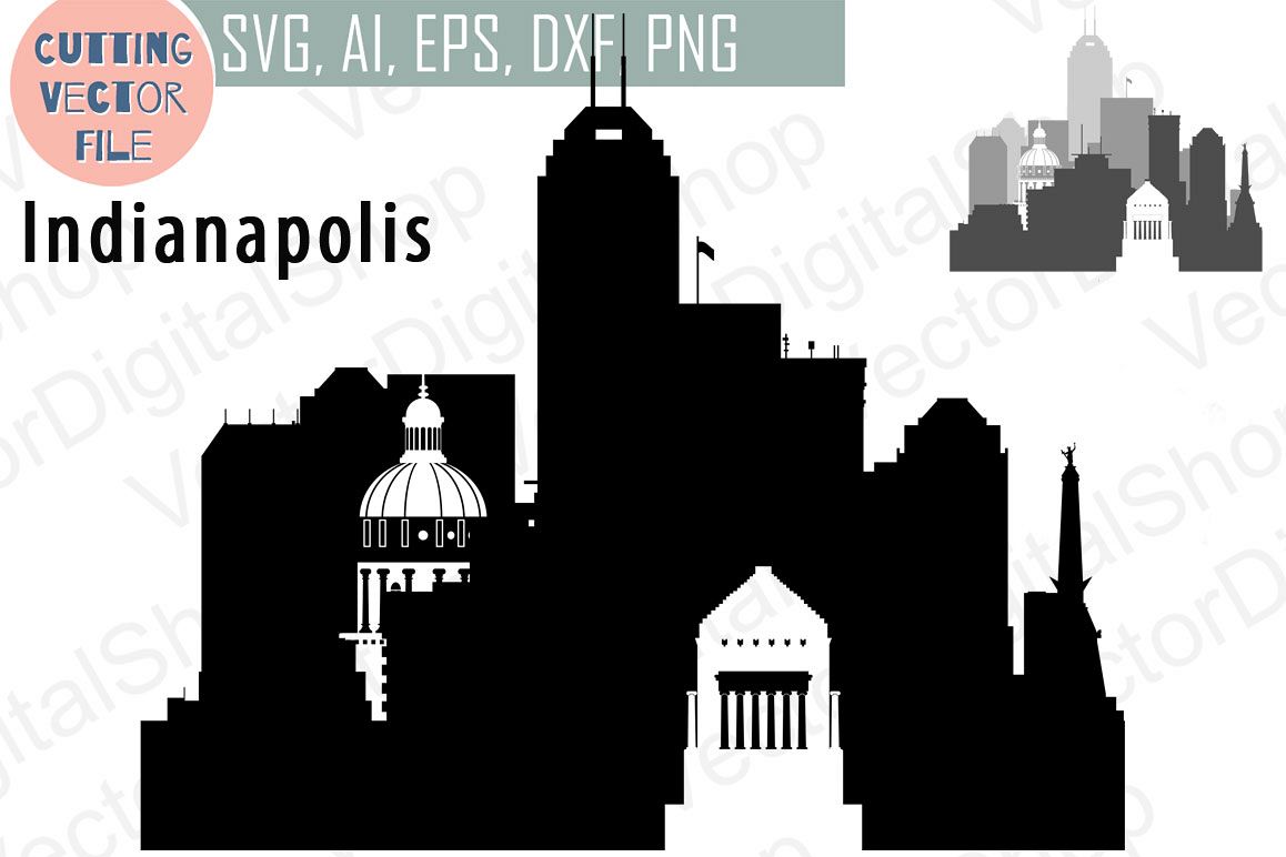 1158x772 Indianapolis Vector, Indiana Skyline Usa City, Svg, Jpg, Png, Dwg