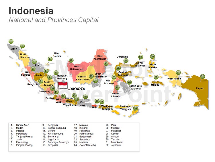 750x563 Indonesia Map In Powerpoint