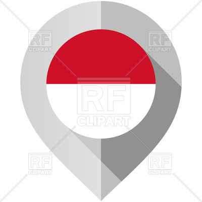 400x400 Map Marker With Flag Of Indonesia Vector Image Vector Artwork Of
