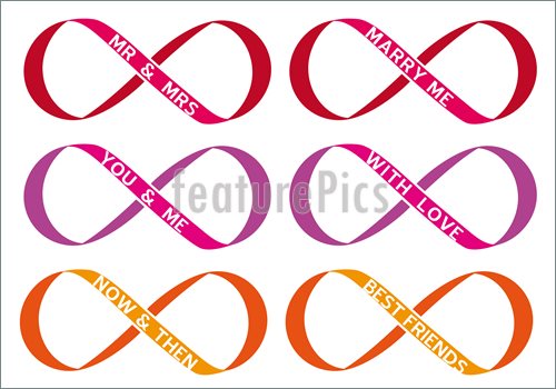 500x350 Infinity Sign, Vector Set