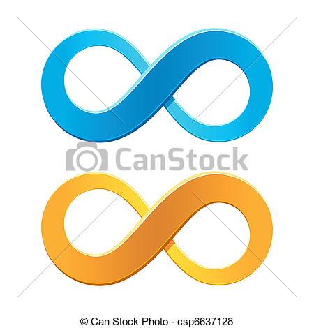 450x470 Infinity Symbol. Vector Illustration Of An Infinity Symbol .
