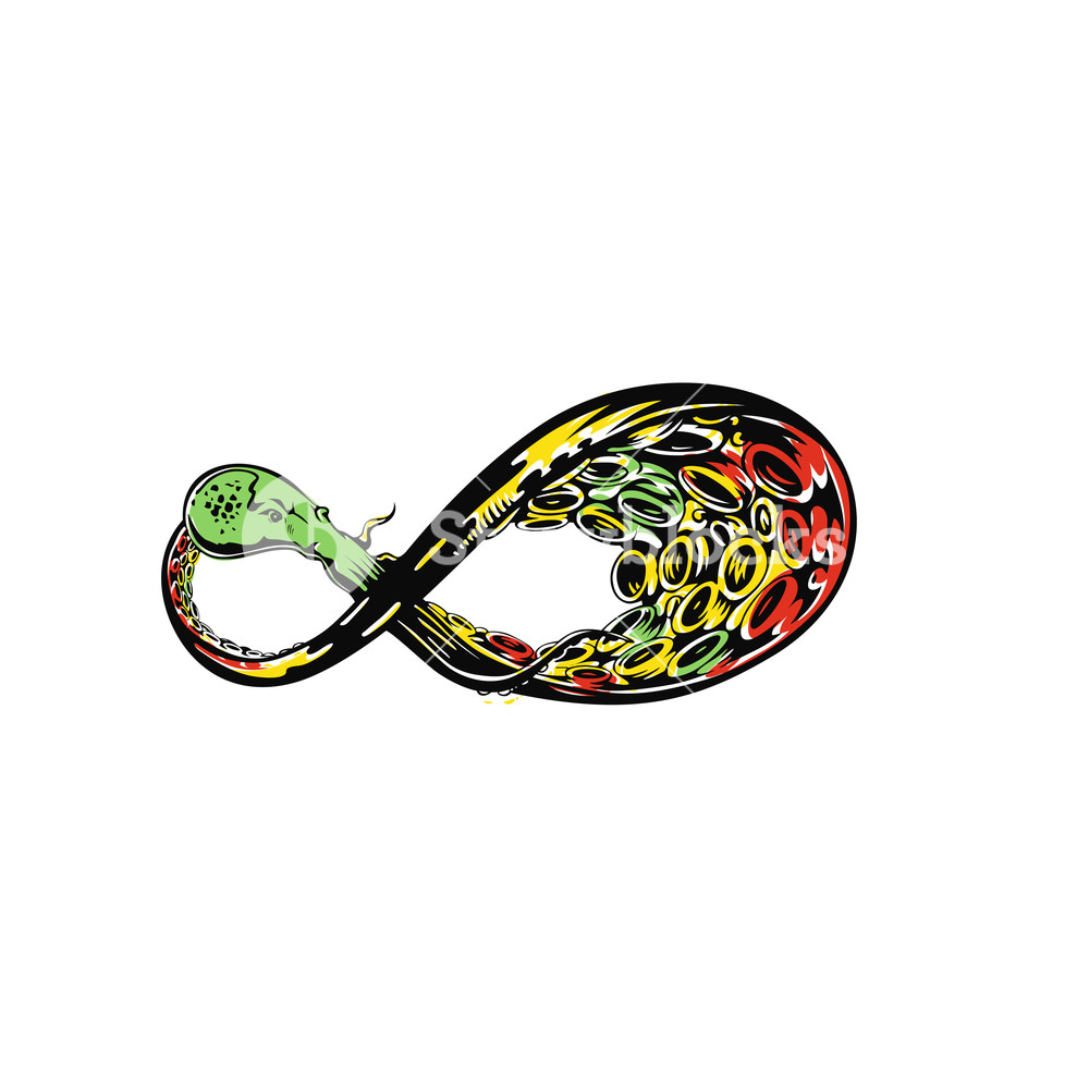 1000x1000 Minimal Logo Of Octopus Is In Infinity Symbol Vector Illustration