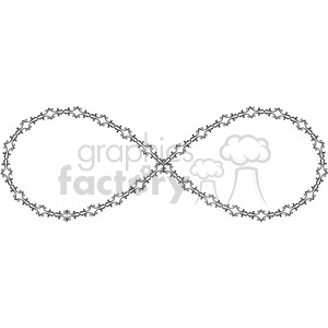 300x300 Royalty Free Infinity Symbol Vector Art Deco Design Demask 392467
