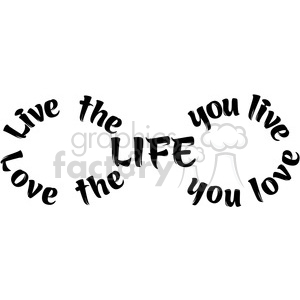 300x300 Royalty Free Infinity Symbol Vector Love The Life You Live 392486