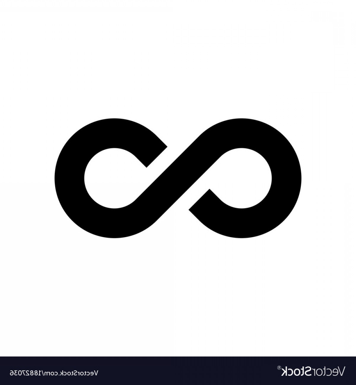 1200x1296 Black Infinity Symbol Icon Simple Flat Vector Shopatcloth