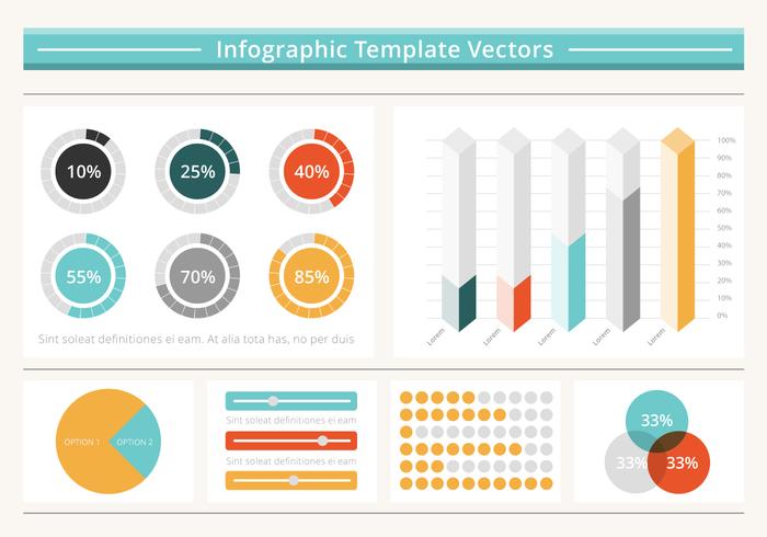 700x490 Free Flat Infographic Vector Elements