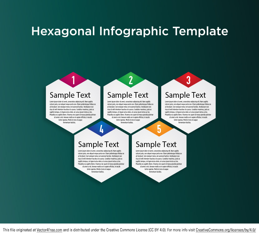829x756 Free Hexagon Infographic Vector Background