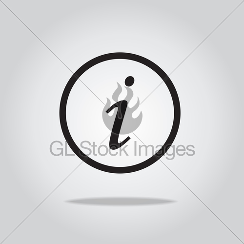 500x500 Information Icon,vector Illustration Gl Stock Images