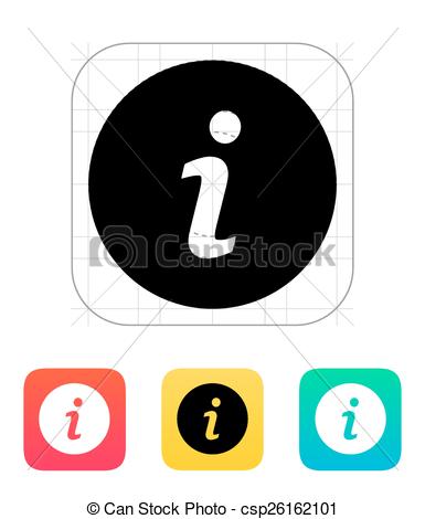 385x470 Information Icon. Vector Illustration.
