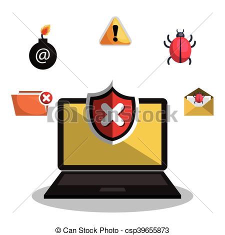 450x470 Internet Security Information Icon Vector Illustration Design.
