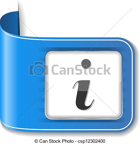 450x463 Blue Information Icon, Vector Eps10 Illustration.