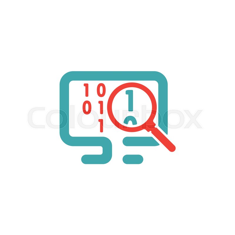 800x800 Zoom Binary Code, Bits, Ones And Zeros Vector Illustration