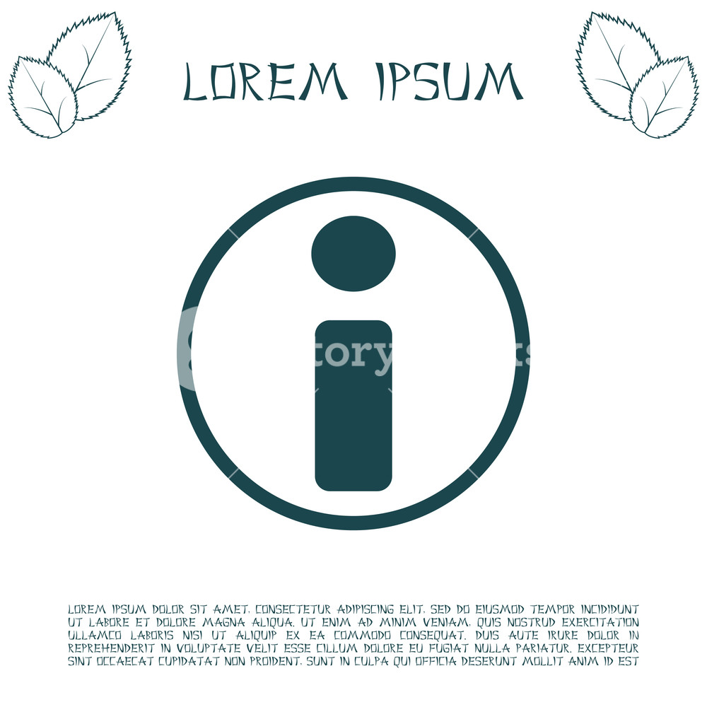 1000x1000 Information Icon. Vector Illustration Royalty Free Stock Image