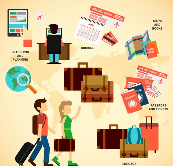 600x575 Travel Information Map Vector Design Vector Free Vector