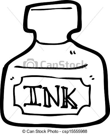 385x470 Ink Bottle Cartoon.