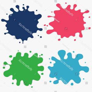 300x300 Paint Splat Set Ink Drop Vector Arenawp