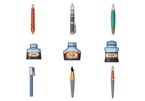 286x200 Ink Pen Free Vector Art