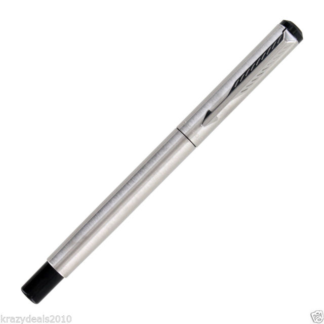 640x640 Parker Vector Steel Ct Chrome Trim Fountain Ink Pen Fine Tip