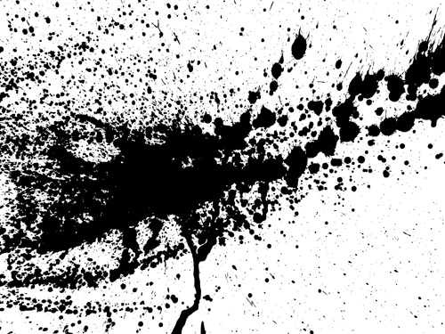 500x375 Elements Of Ink Splash Background Vector Set Free Vector In