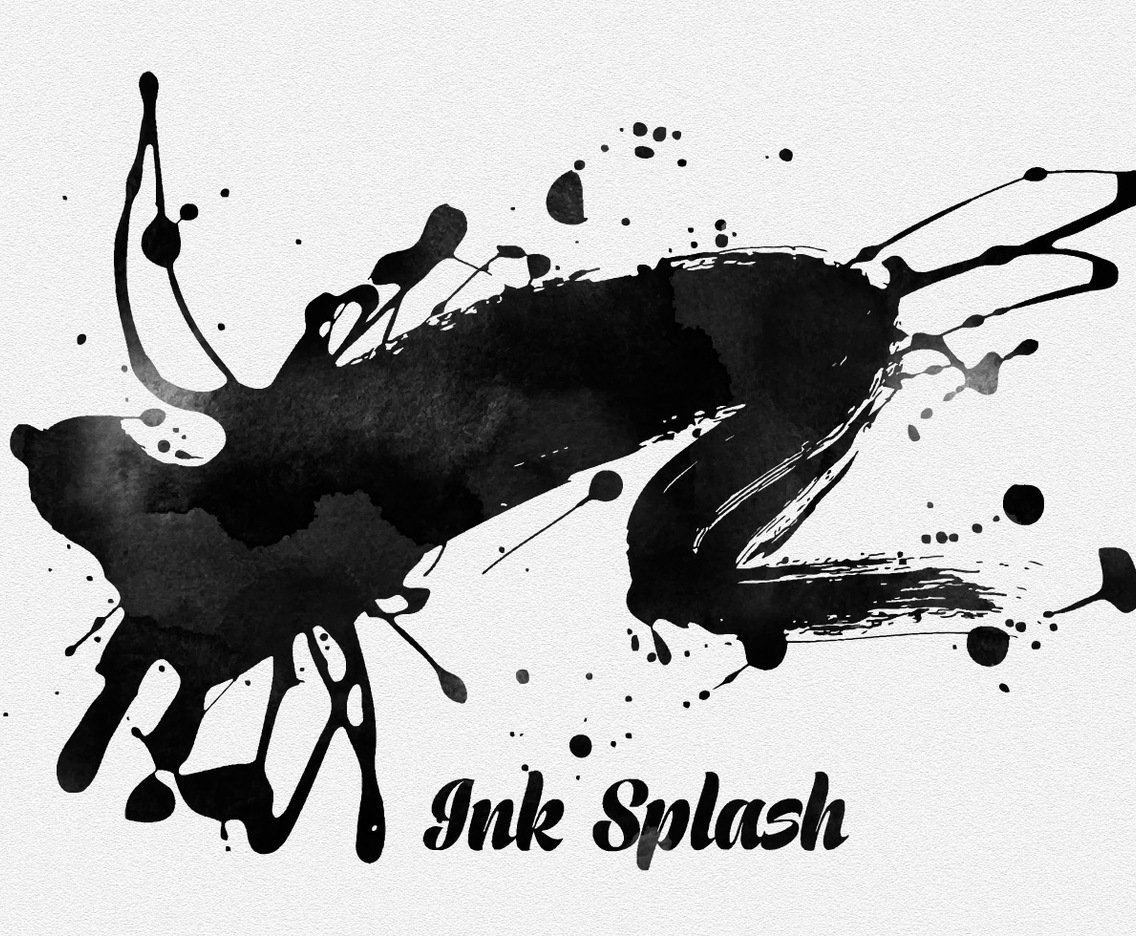 1136x936 Hand Drawn Ink Splash Vector Art Amp Graphics
