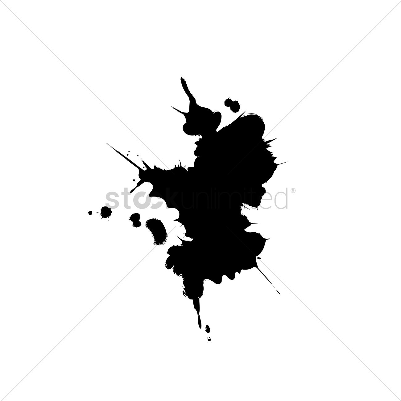 1300x1300 Ink Splash Vector Image