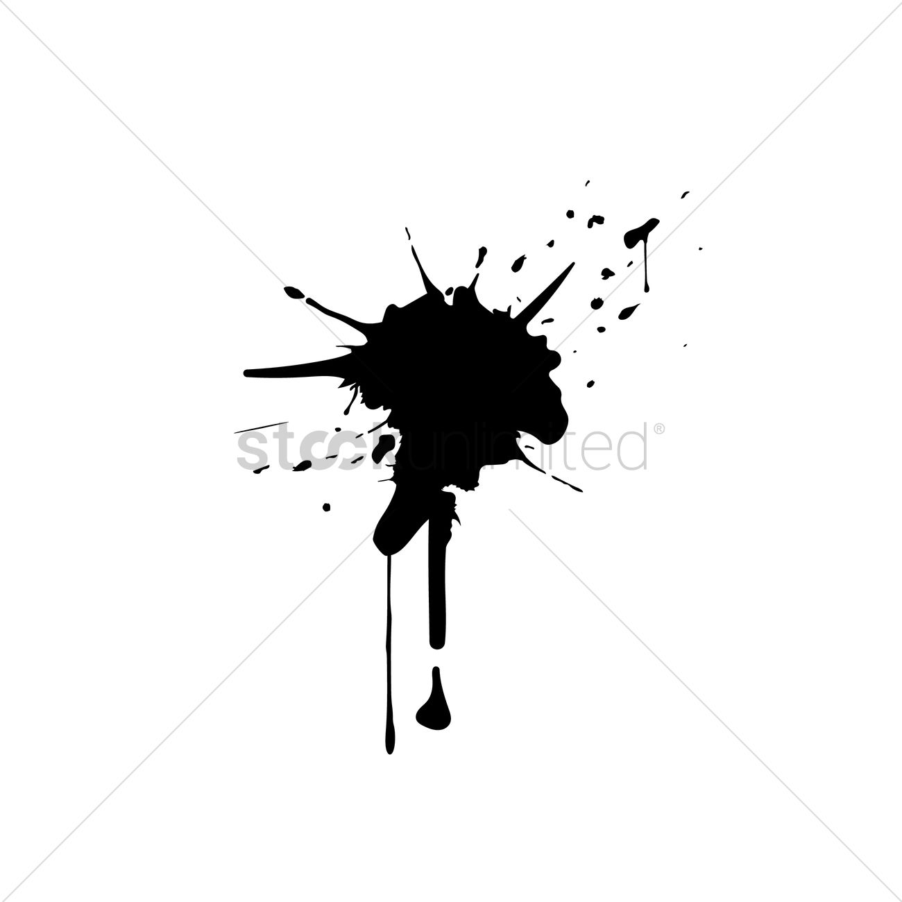 1300x1300 Ink Splash Vector Image