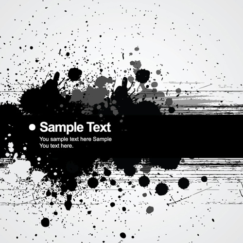 500x500 Elements Of Ink Splash Background Vector Set Free Vector In