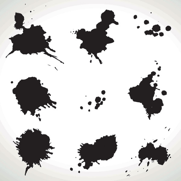 600x600 Ink Dots Vector Free Vector 4vector