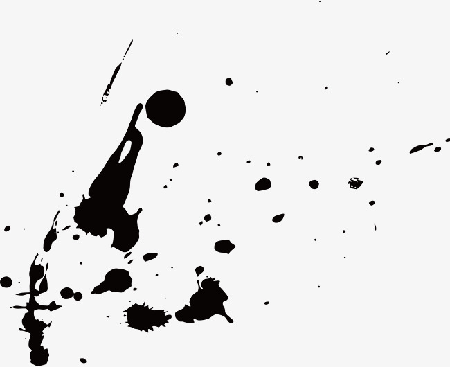 650x530 Black Ink, Black Vector, Vector Material, Ink Point Png And Vector