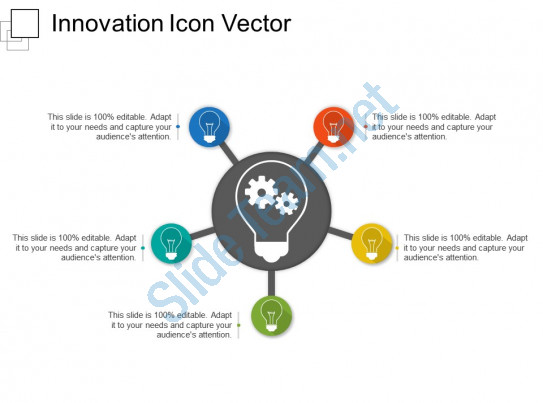 543x403 Innovation Icon Vector Powerpoint Slide Template Presentation