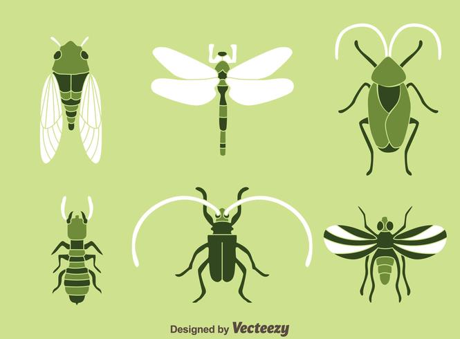 665x490 Insect Icons Vector