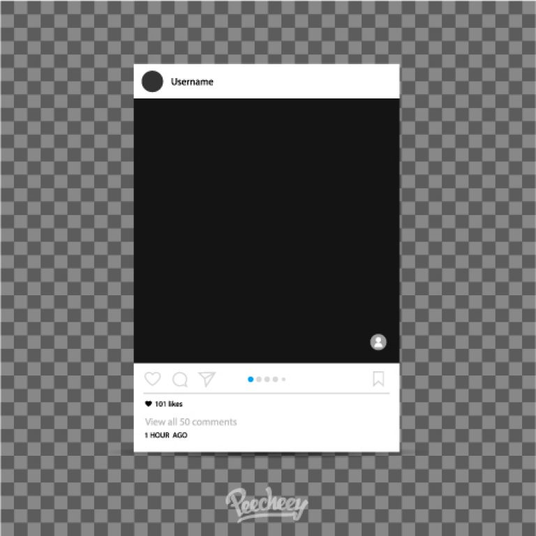 768x768 Instagram Photo Frame Template
