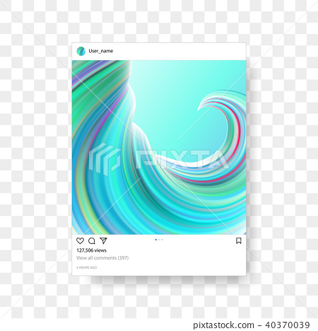 450x468 Instagram Photo Frame Vector Gradient Background