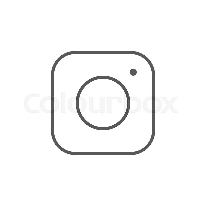 800x800 Social Media Icon, Instagram Icon, Instagram Vector Icon Stock