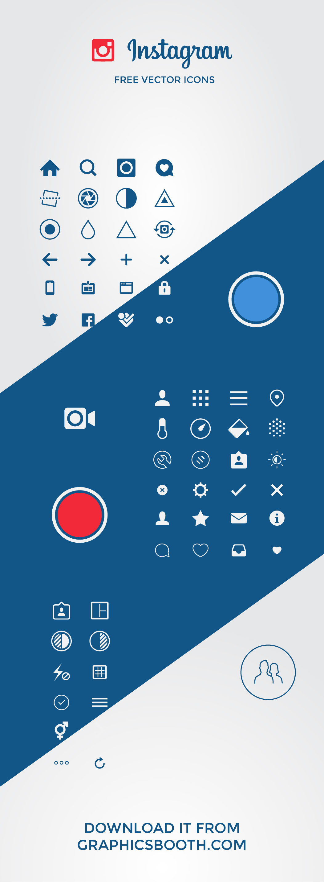 1052x2859 Free Instagram Vector Icons On Behance