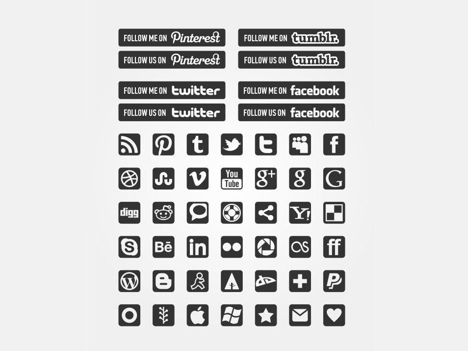 954x715 Best Free Social Media Icon Sets Free Icon Sets