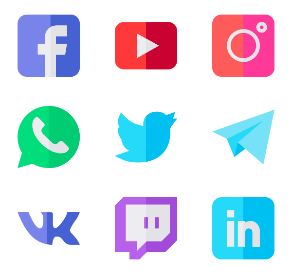 600x564 Free Social Media Vector Icons